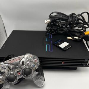 Sony PlayStation 2 Console - Black with Blue Accents